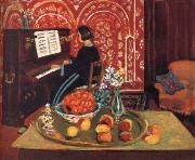 Henri Matisse Woman playing the piano and still life oil on canvas